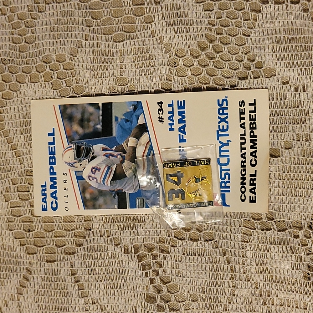 Earl Campbell Hall of Fame Pin